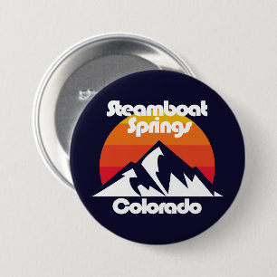Steamboat Springs Colorado 7.5 Cm Round Badge