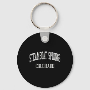 Steamboat Springs Colorado Co Vintage Athletic Spo Key Ring