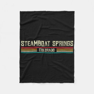 Steamboat Springs Colorado Fleece Blanket