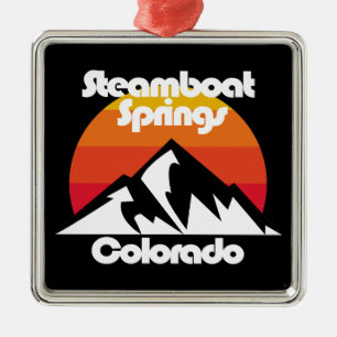 Steamboat Springs,Colorado Metal Tree Decoration