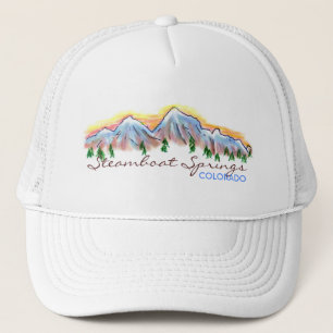 Steamboat Springs Colorado mountain art hat