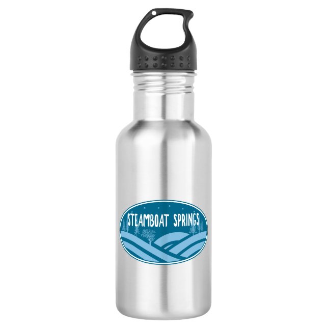 Steamboat Springs Colorado Outdoors 532 Ml Water Bottle (Front)