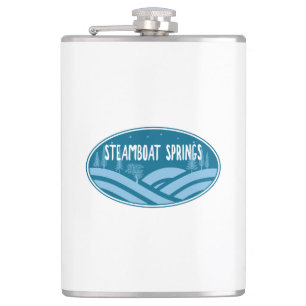 Steamboat Springs Colorado Outdoors Hip Flask
