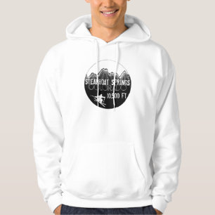 Steamboat Springs Colorado ski elevation hoodie