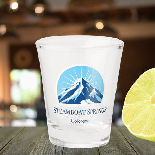 Steamboat Springs Colorado  ski resort souvenir  Shot Glass