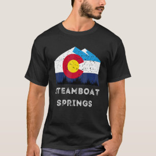 Steamboat Springs Colorado Vintage Graphic Ski T-Shirt