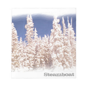 Steamboat Springs frosty tree notepad