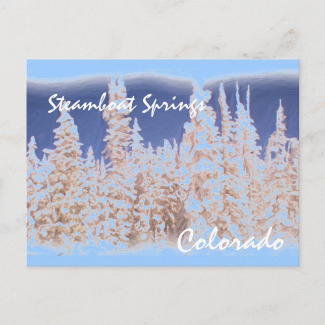 Steamboat Springs tree postcard (Front)