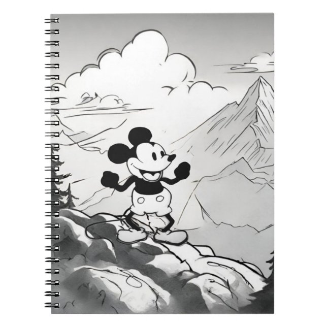 Steamboat Willie Mountain Hiking  Notebook (Front)