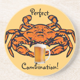 Steamed Crab and Beer Coasters