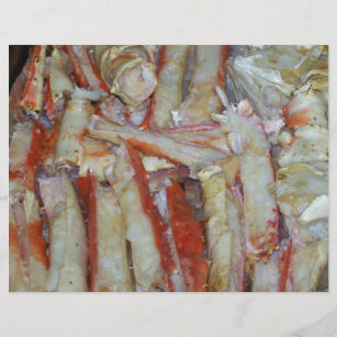 Steamed Crab Legs Scrapbooking Paper