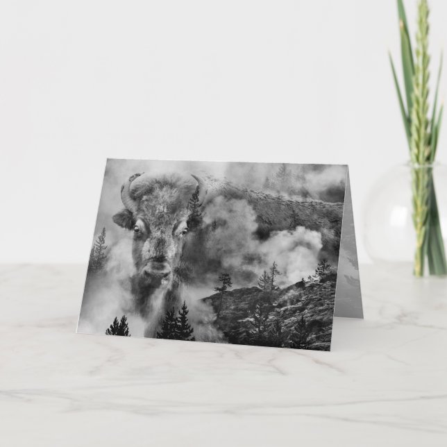 "Steamed" - Folded Greeting Card (Front)