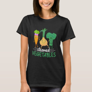 Steamed Vegetables Vegetarian Vegan Food   Graphic T-Shirt