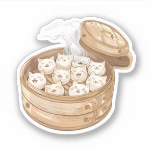 Steamer Full of Cat Dumplings
