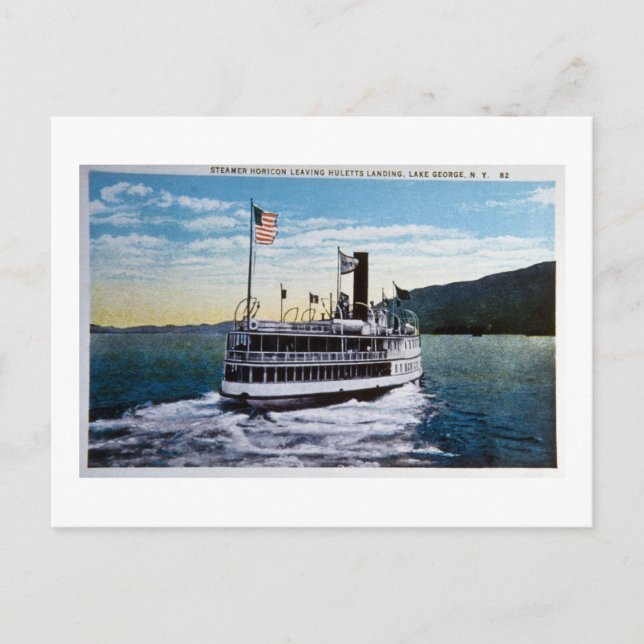 Steamer "Horicon", Lake George, New York Postcard (Front)