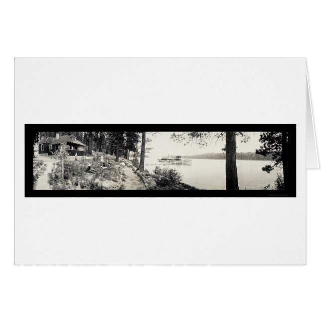 Steamer Tahoe Emerald Bay Photo 1910 (Front Horizontal)