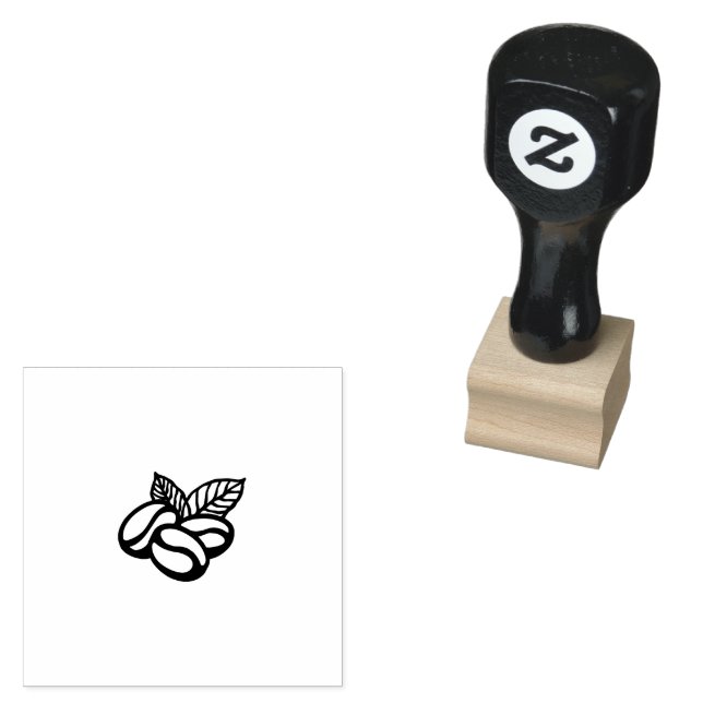 Steaming Coffee Cup Silhouette Rubber Stamp (Stamped)