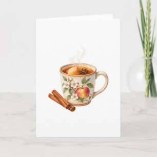 Steaming Mug of Spiced Cider Card