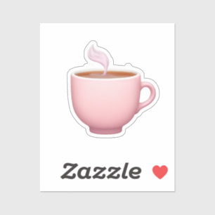 Steaming Pink Teacup Emoji