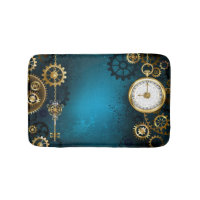 Steampun turquoise Background with Gears
