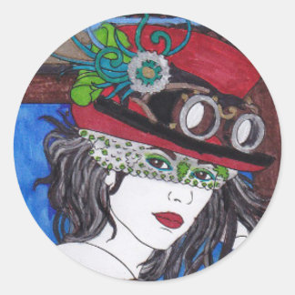 Steampunk 09 Round Sticker