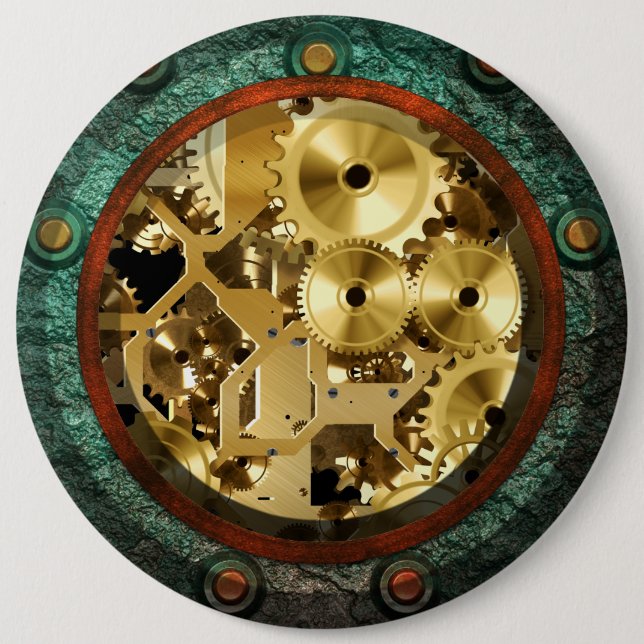 Steampunk 1B Button (Front)