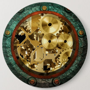 Steampunk 1B Button