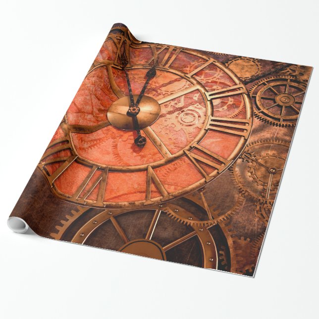 Steampunk 21 wrapping paper (Unrolled)