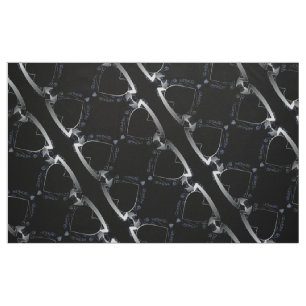 Steampunk 3D Black Heart Series Fabric