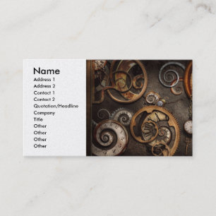 Steampunk - Abstract - Time is complicated Business Card