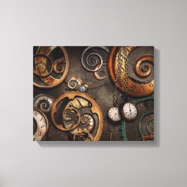 Steampunk - Abstract - Time is complicated Canvas Print (Front)