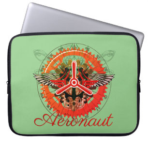 Steampunk Aeronaut, Himmelsmechanik Laptop Sleeve