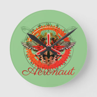 Steampunk Aeronaut, Himmelsmechanik Round Clock