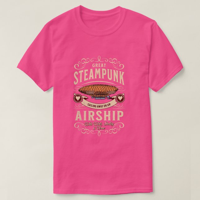 Steampunk Airship T-Shirt (Design Front)