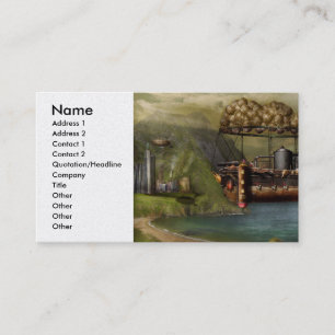 Steampunk - Airship - The original Noah's Ark Business Card