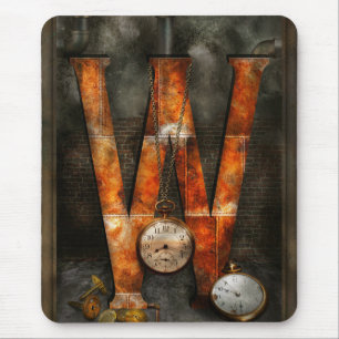 Steampunk - Alphabet - W is for Watches Mouse Pad