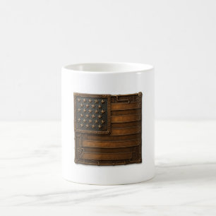 Steampunk American Flag. Coffee Mug