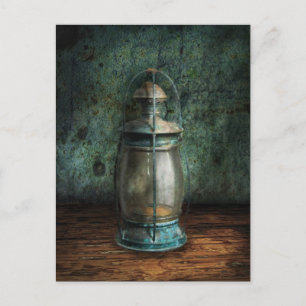 Steampunk - An old lantern Postcard