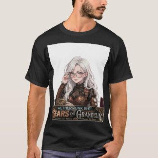 Steampunk Anime Girl Streetwear - Aether Punk Elit T-Shirt
