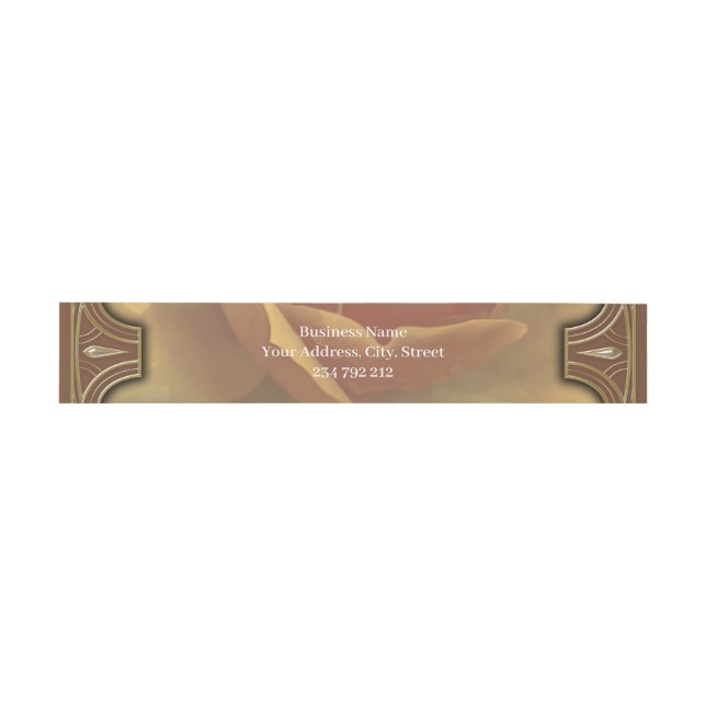Steampunk Anubis Fox Portrait Invitation Belly Band (Flat)