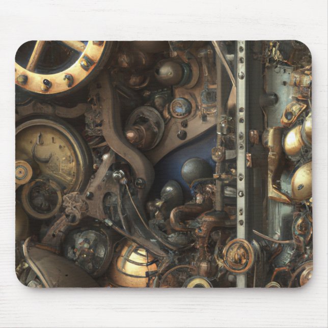 Steampunk Art Mouse Pad (Front)