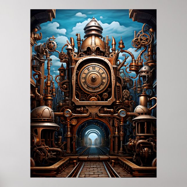 Steampunk Art Poster (Front)