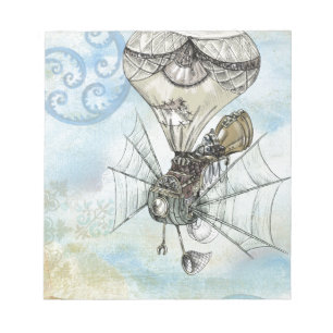 steampunk balloon notepad