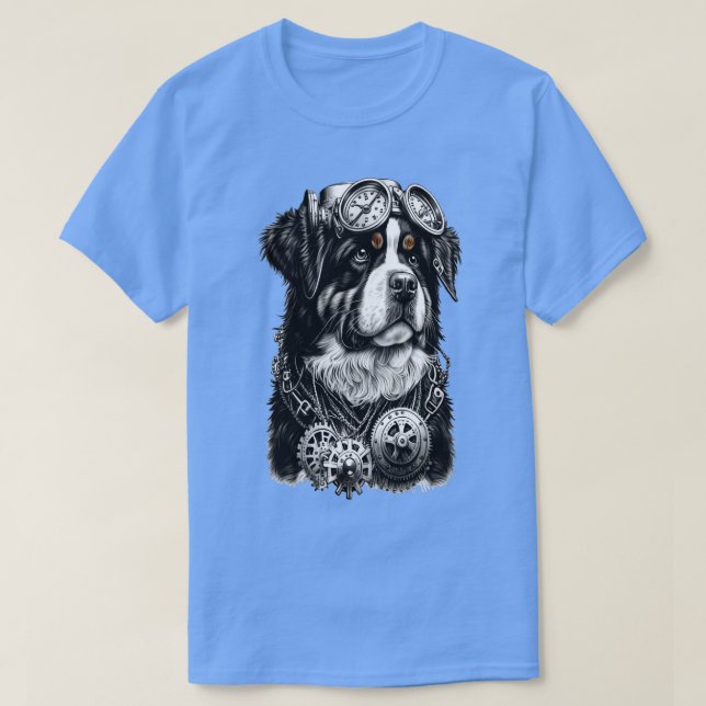 Steampunk Bernese mountain dog 1 T-Shirt (Design Front)