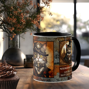 Steampunk Best Cat Dad Ever Coffee Mug