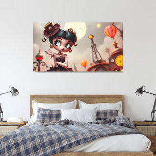 Steampunk Betty 2 Canvas Print