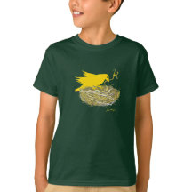 Steampunk bird nest t-shirt