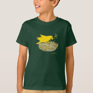 Steampunk bird nest t-shirt