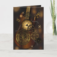 Steampunk Birthday Dad Metal Gears Guitar