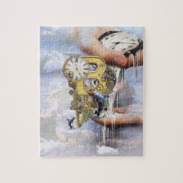 Steampunk Birthday letter B  Jigsaw Puzzle